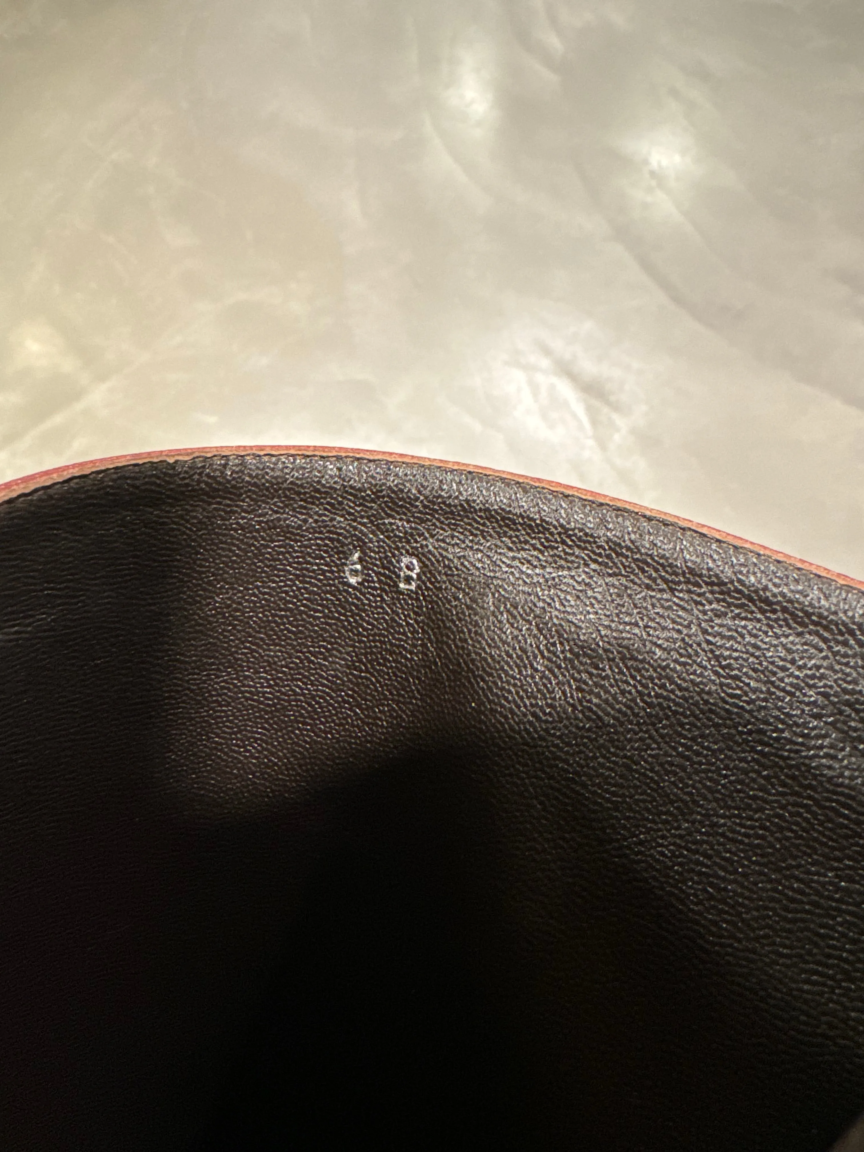 Celine red leather boots