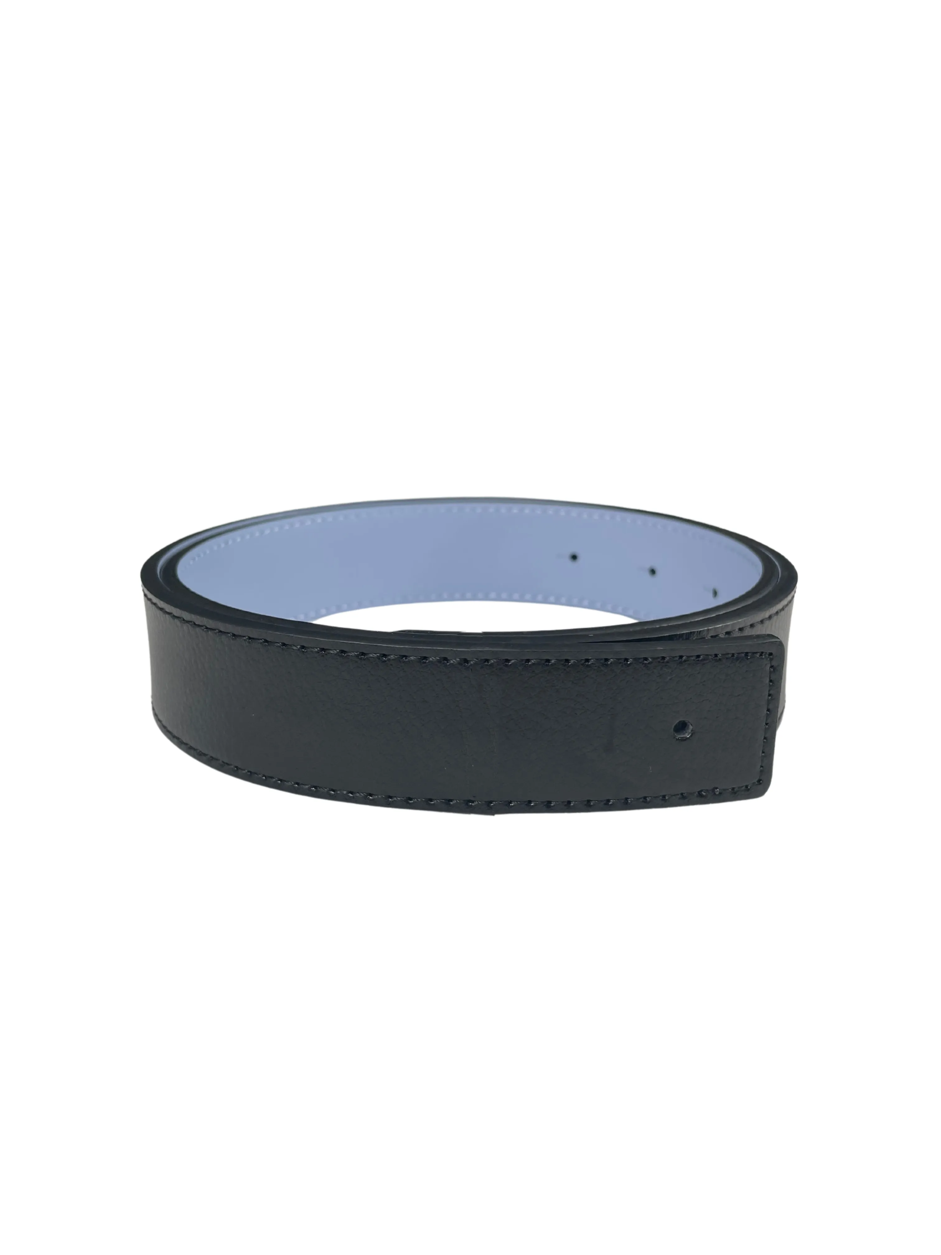 Cesoli Reversible Leather Belt in Bethany Blue/Minuit