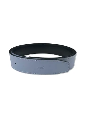 Cesoli Reversible Leather Belt in Bethany Blue/Minuit