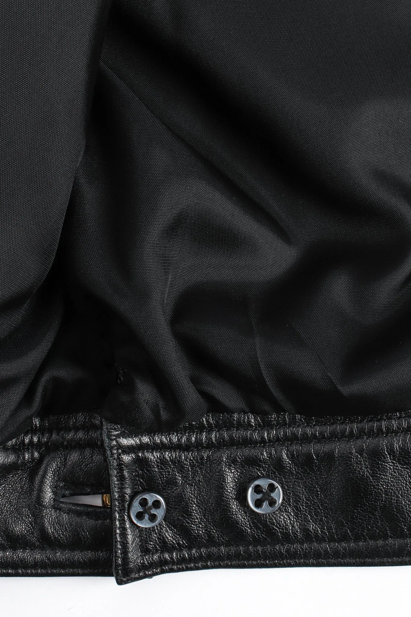 Chain Hardware Quilted Leather Jacket