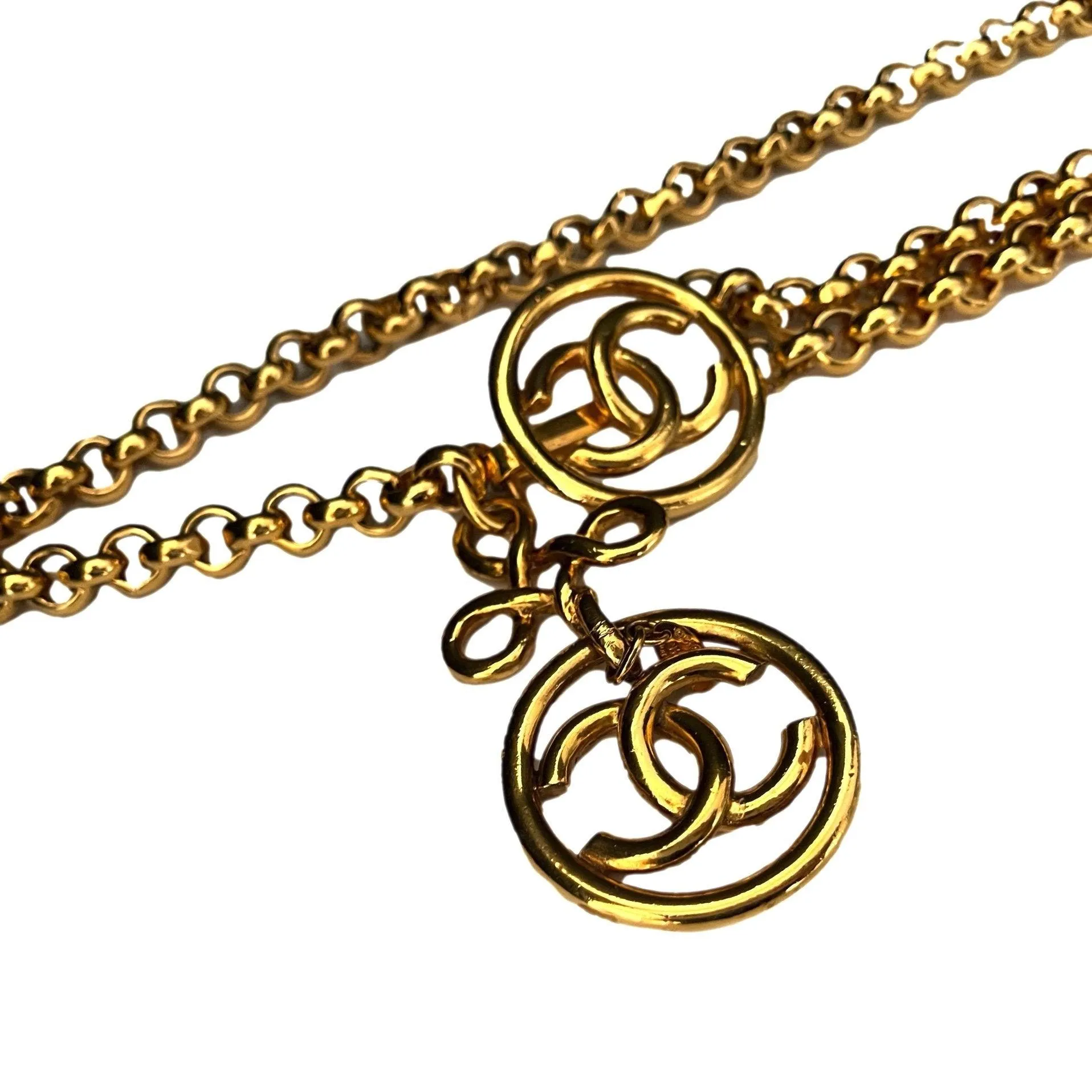 Chanel Gold Chain Logo Belt