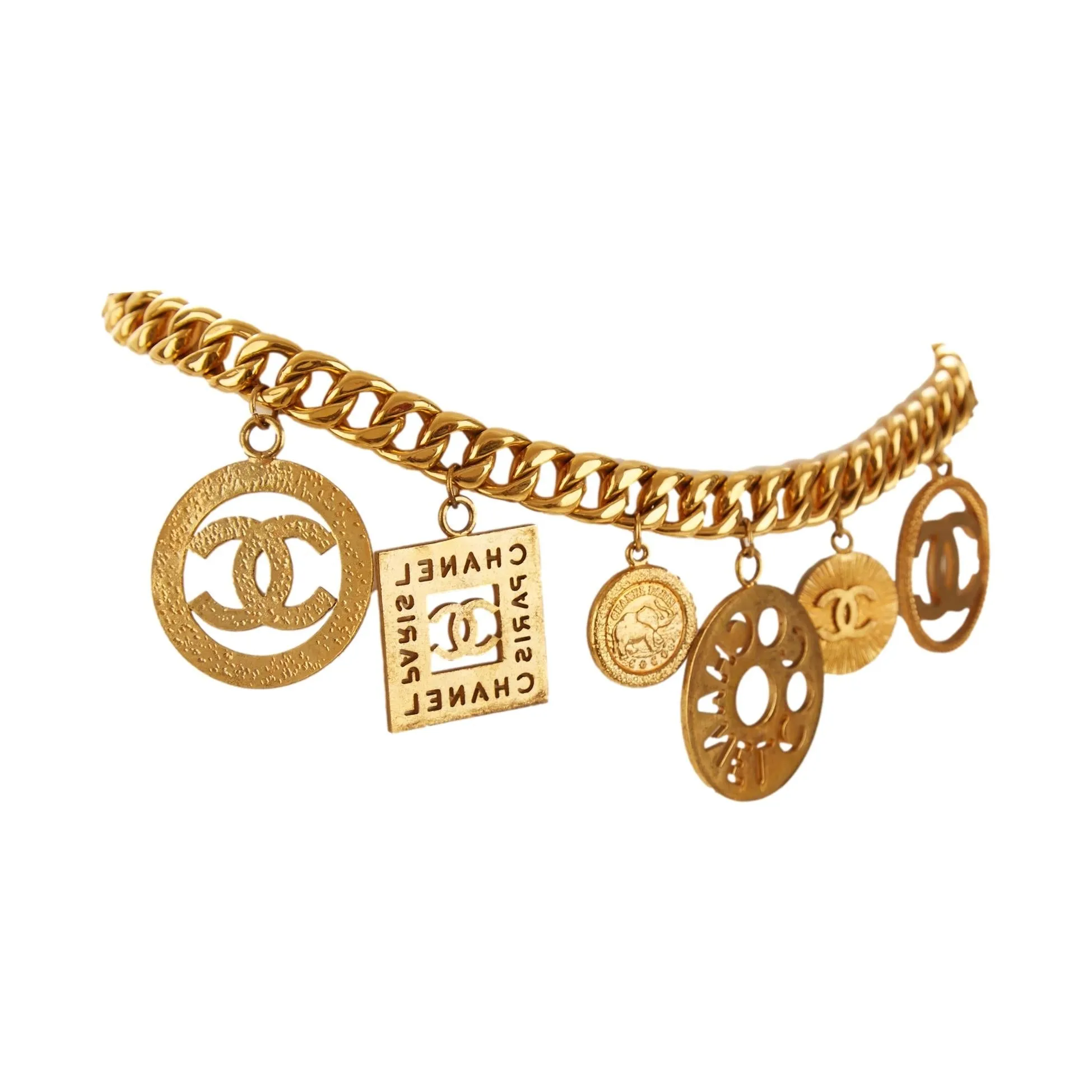 Chanel Gold Jumbo Medallion Belt