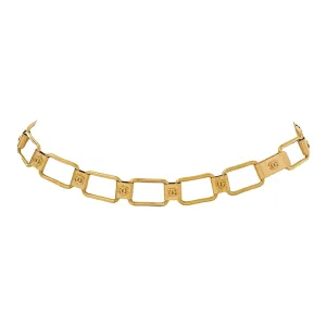 Chanel Gold Logo Link Chain Belt