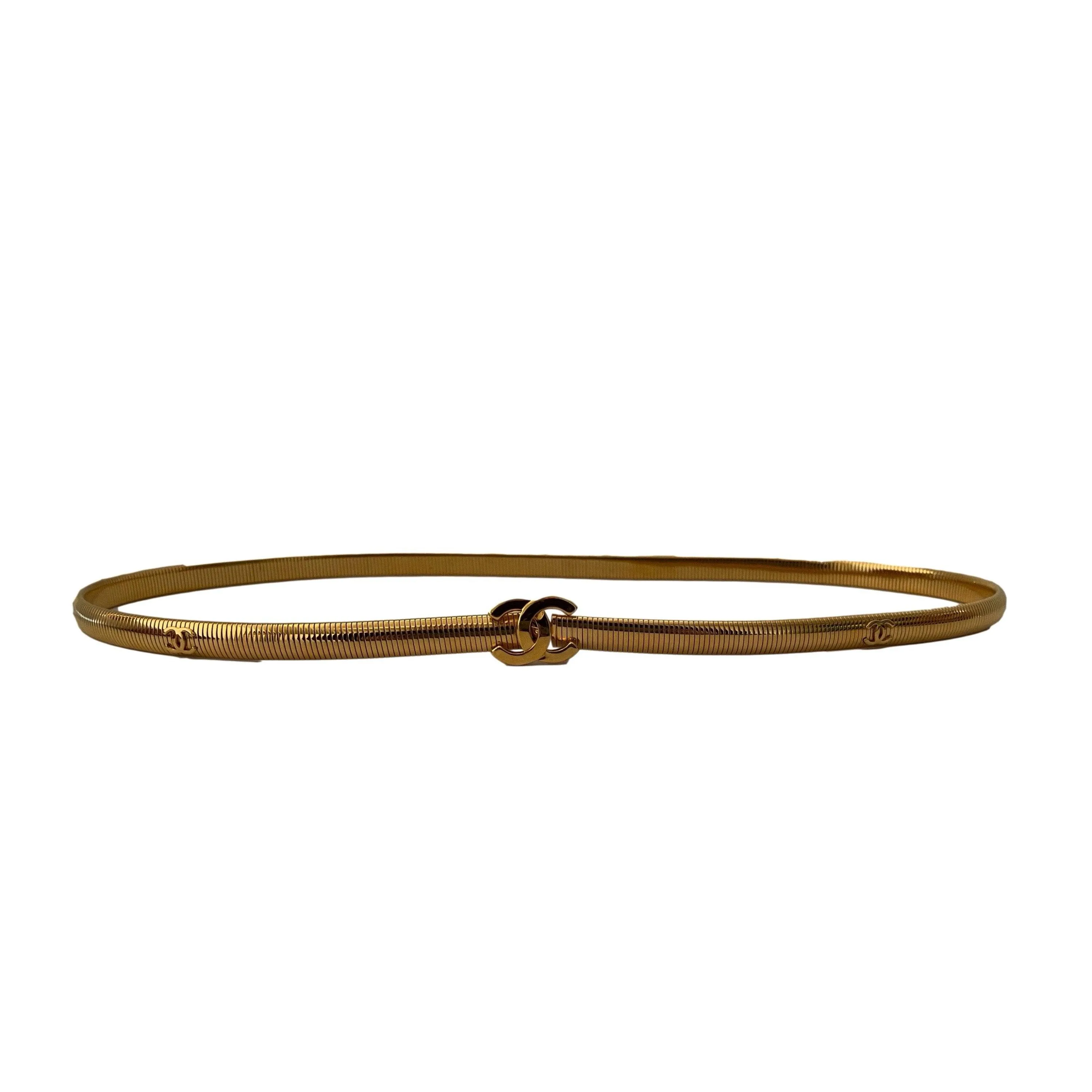 Chanel Gold Slinky Belt