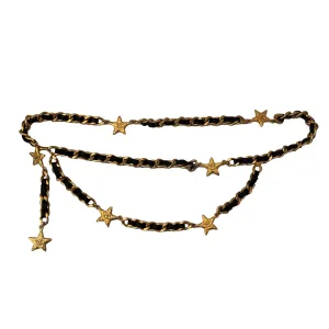 Chanel Gold Star Charm Layered Belt