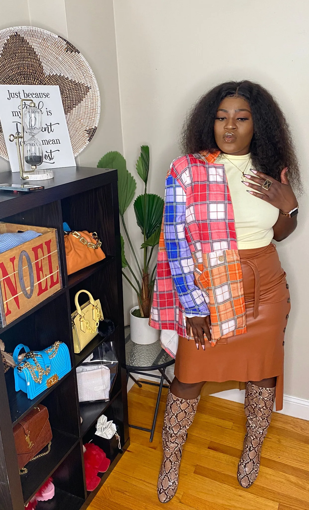 Chantel Vegan Leather Skirt