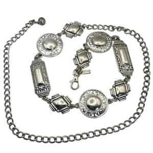 Chico’s Silver Decorative Chain Belt