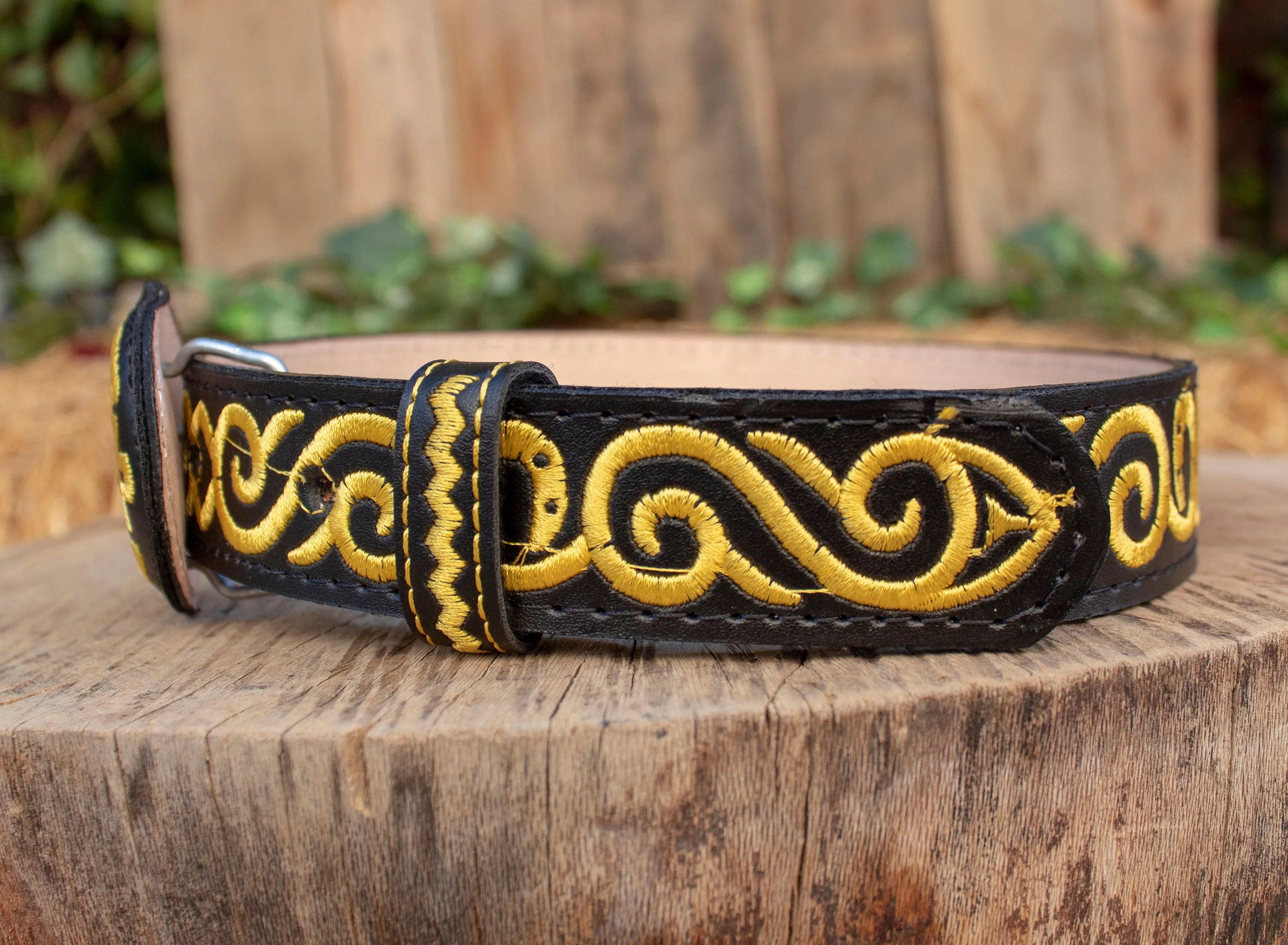 CHILDRENS YOUTH WESTERN HORSE EMBROIDERED COWBOY LEATHER BELT