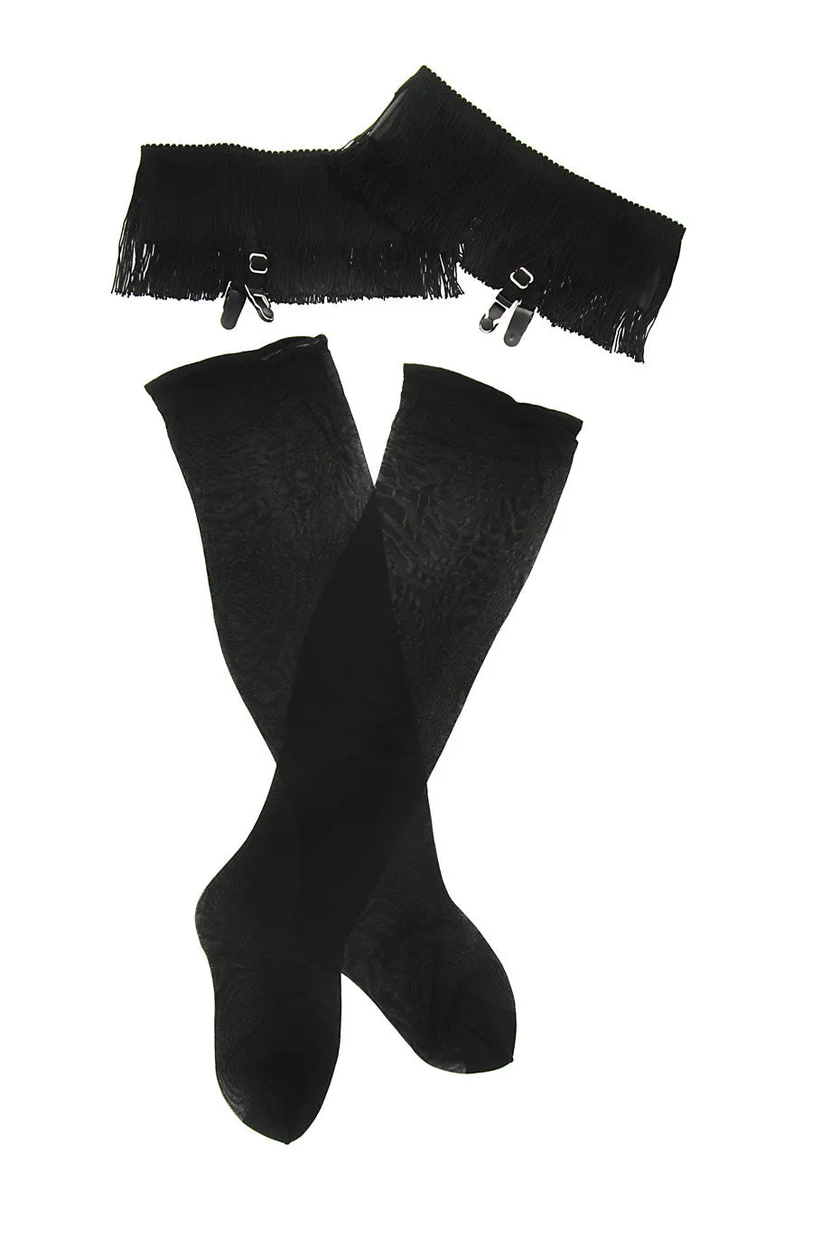 CHLOE Fringed Suspender Garters
