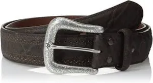 CLA10011716-46 Belt Ariat Mens Elephant Hide