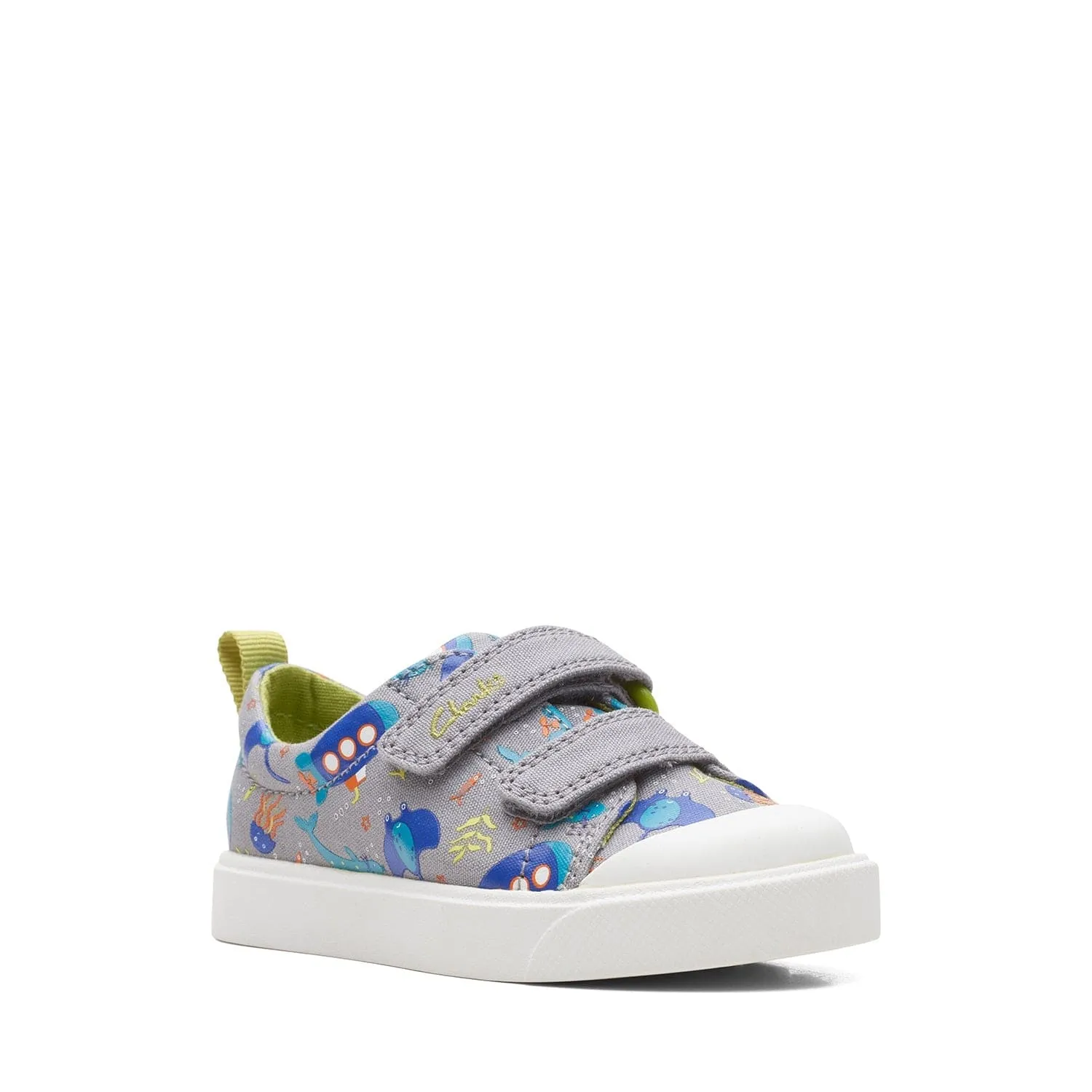 Clarks City Bright Toddler - Bk Leather - 261720407 - H (Wide)