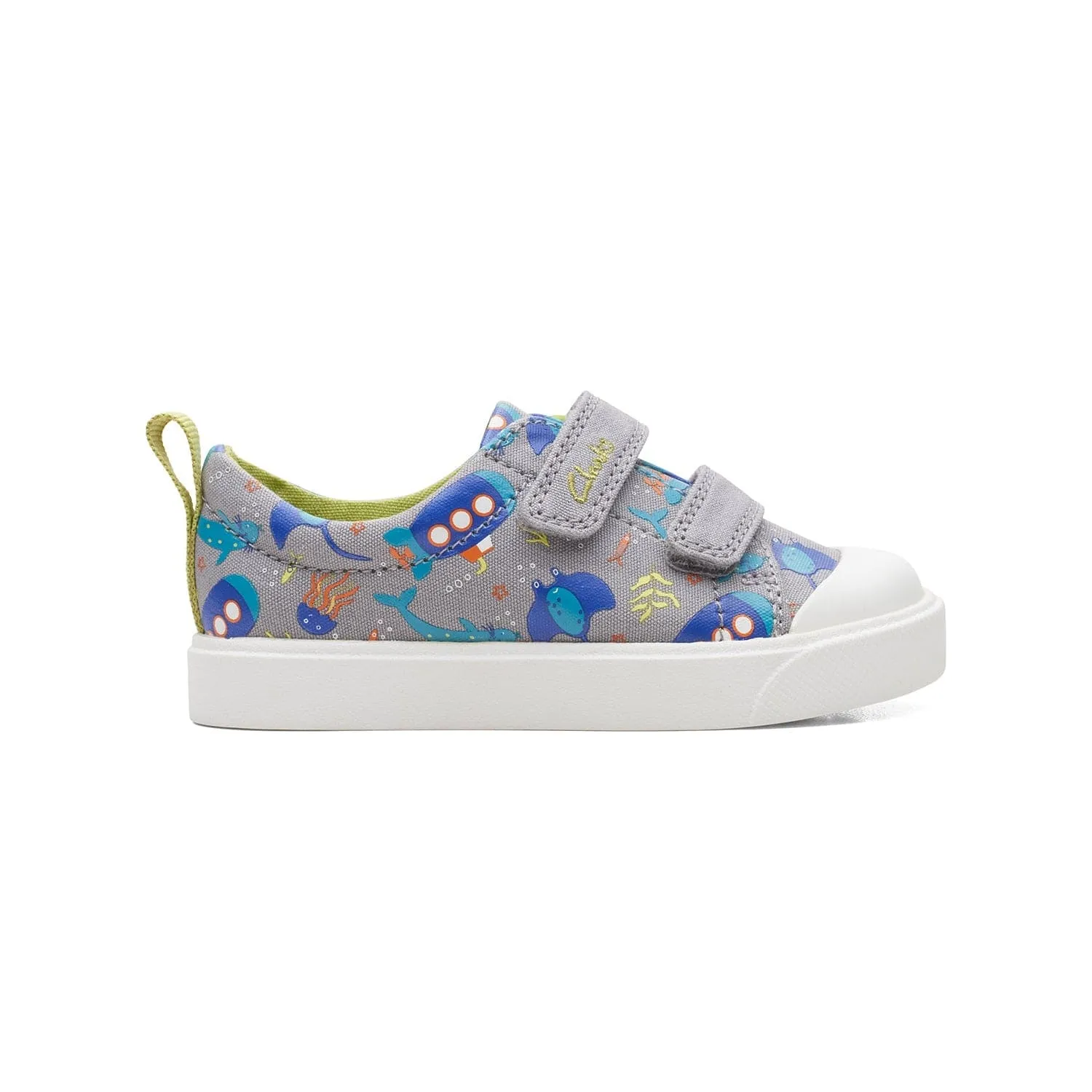Clarks City Bright Toddler - Bk Leather - 261720407 - H (Wide)