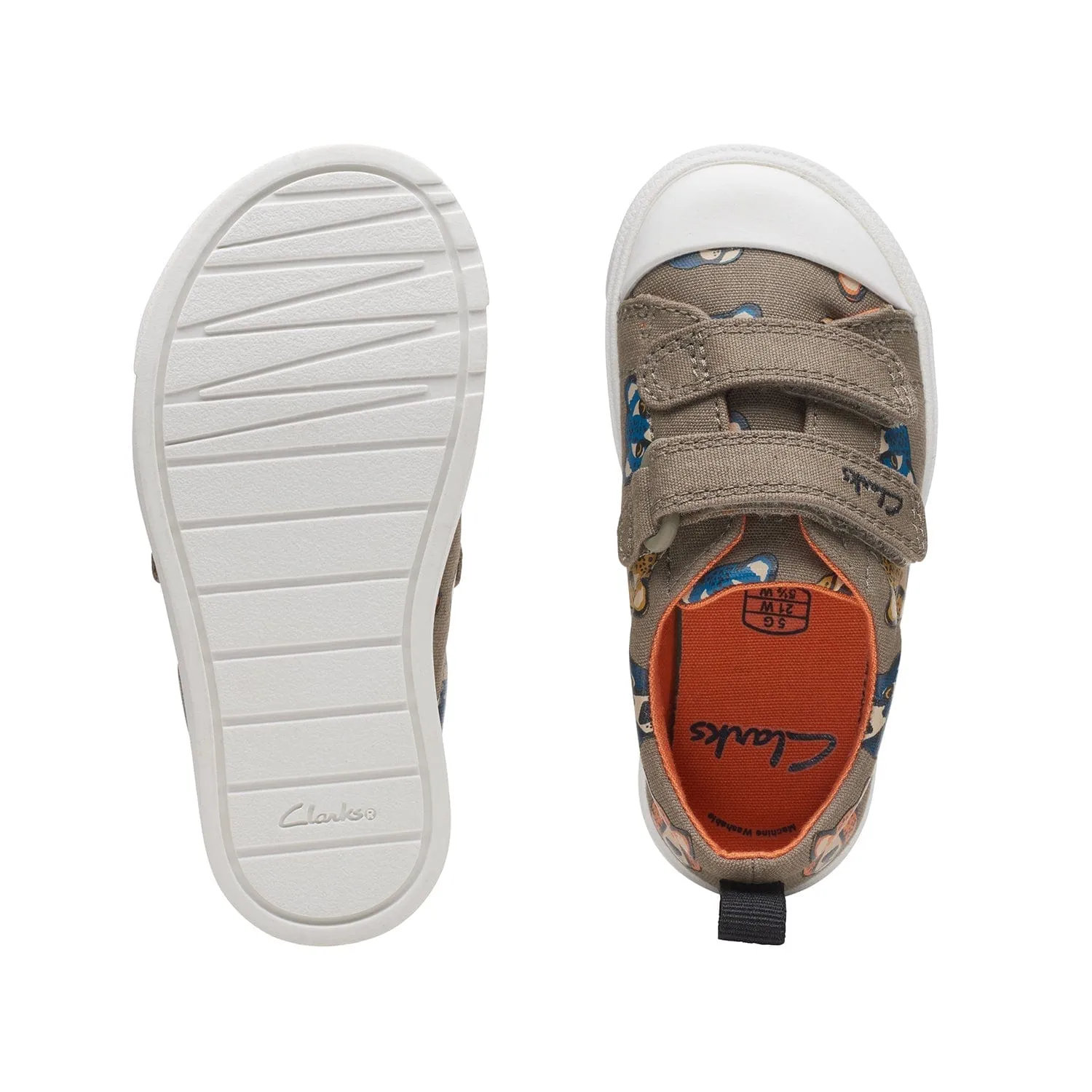 Clarks City Bright Toddler - Bk Leather - 261720407 - H (Wide)