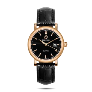 CLASSIC 36MM - Swiss Quartz Movement Watch | Rose Gold & Black