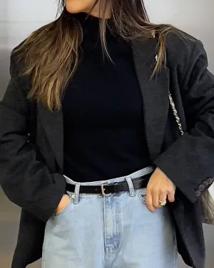 Classic Belt in Black Leather