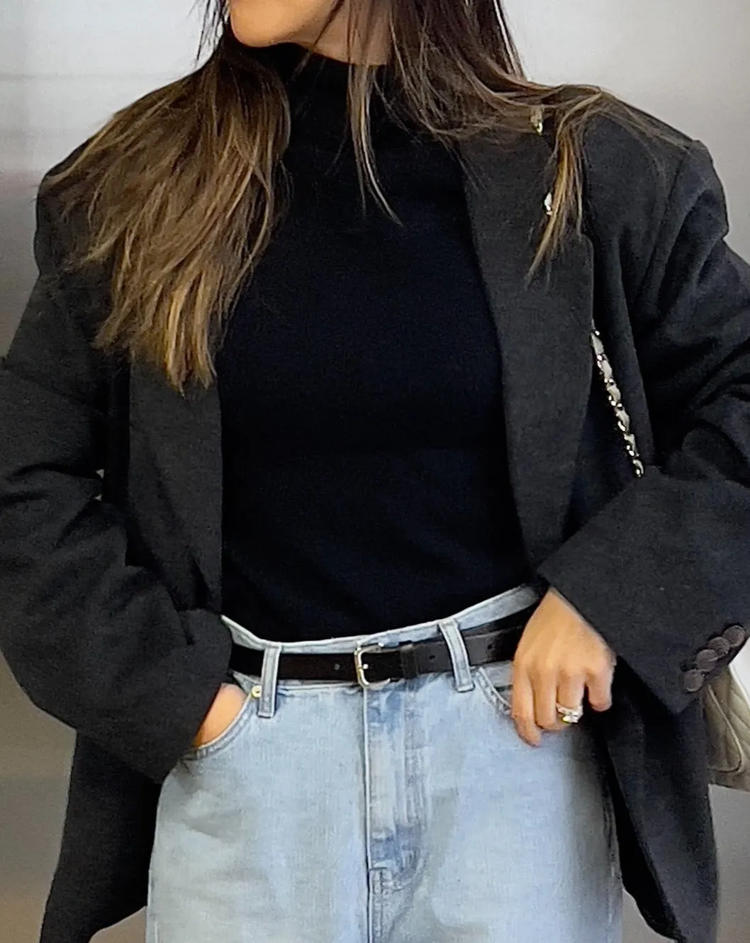 Classic Belt in Black Leather