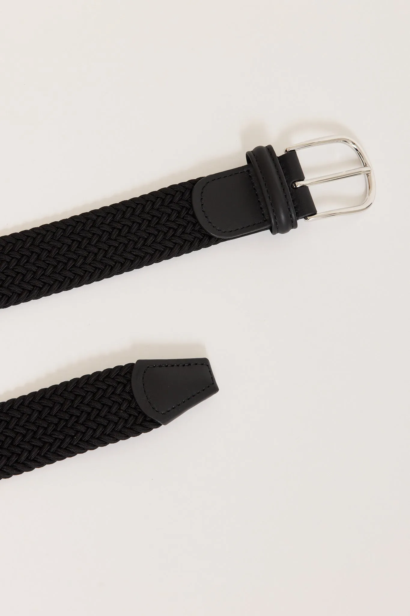 Classic Elastic Woven Belt Black