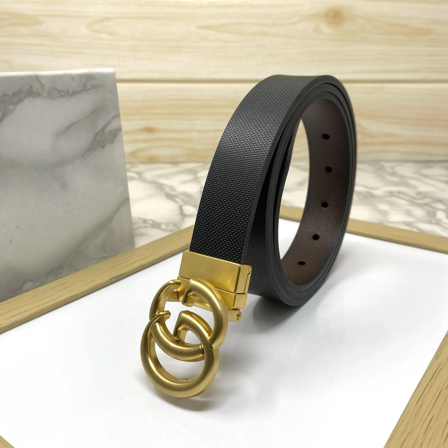 Classic Small GG Reversible Strap Belt -UniqueandClassy