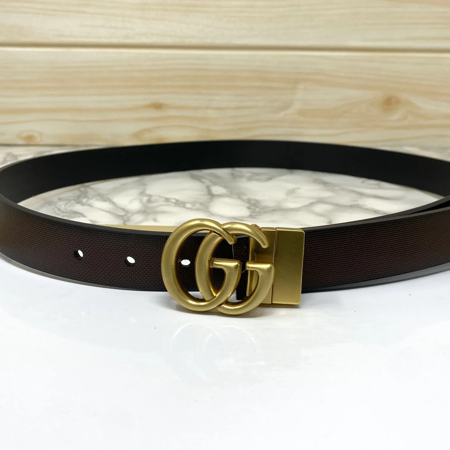 Classic Small GG Reversible Strap Belt -UniqueandClassy