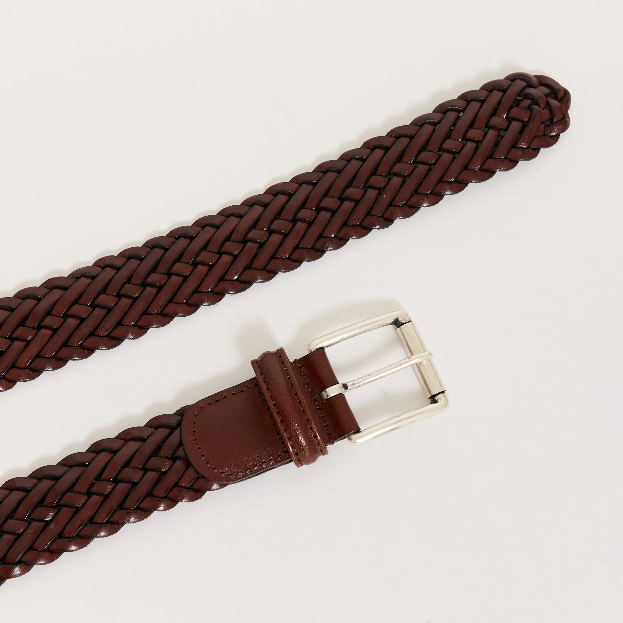 Classic Woven Belt Mid Brown
