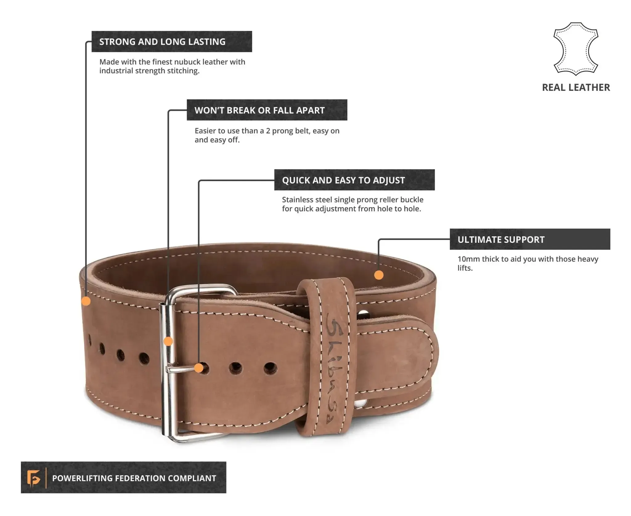 Clearance - Premium Handmade Weight Lifting Belt