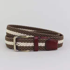Clipsham 35mm Olive/Stone Elastic Belt