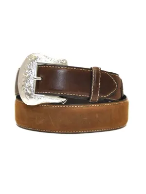 CLN2475444-48-Brown Belt Nocona 1 1/2" Diamond Lace