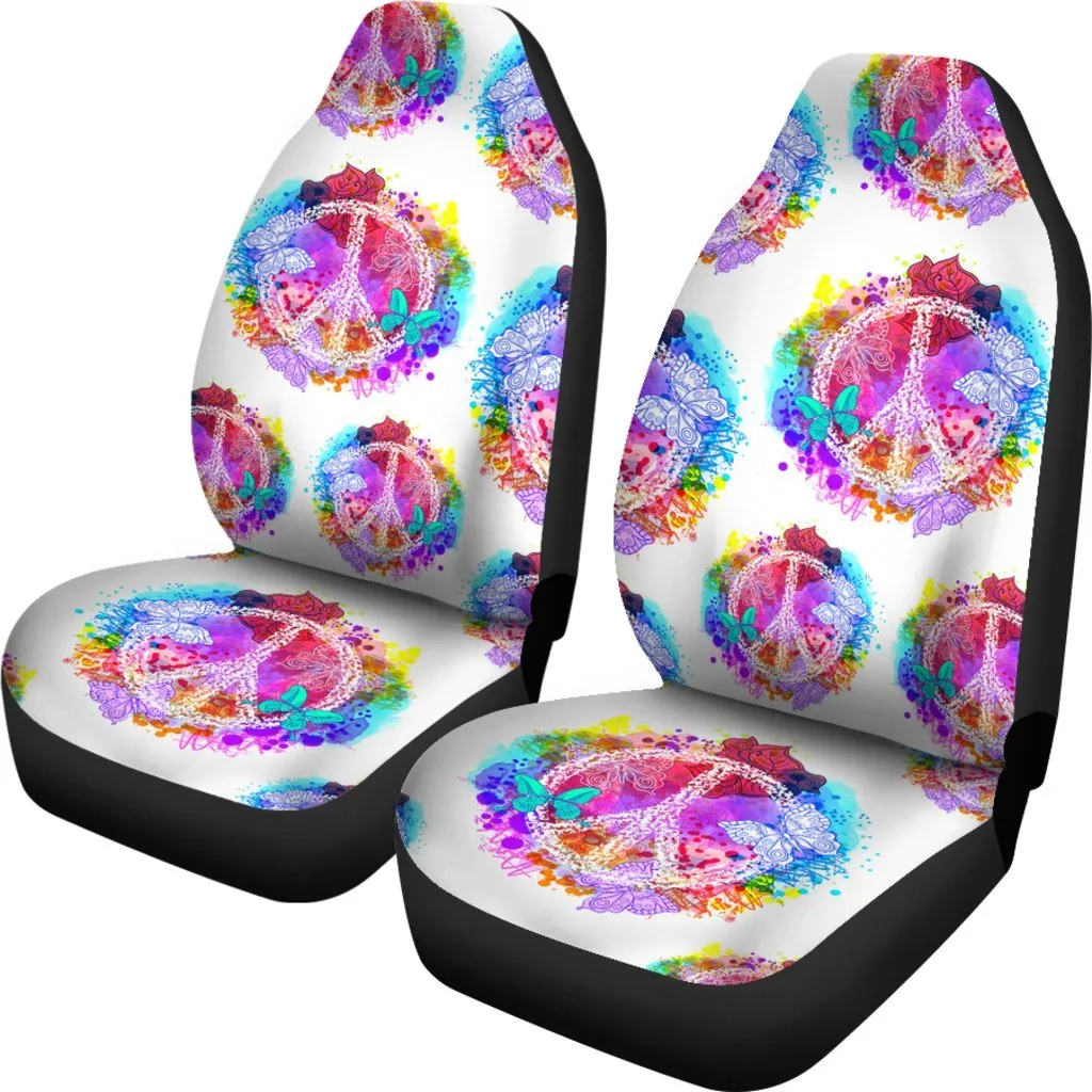 Colors Of Peace Car Seat Covers