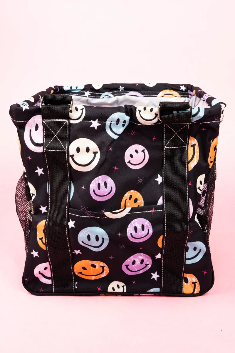 Come On Get Happy Mini Collapsible Haul-It-All Basket with Mesh Pockets