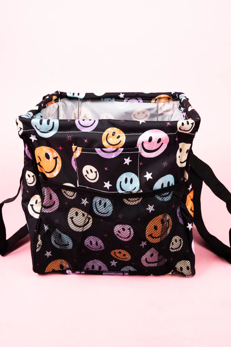 Come On Get Happy Mini Collapsible Haul-It-All Basket with Mesh Pockets