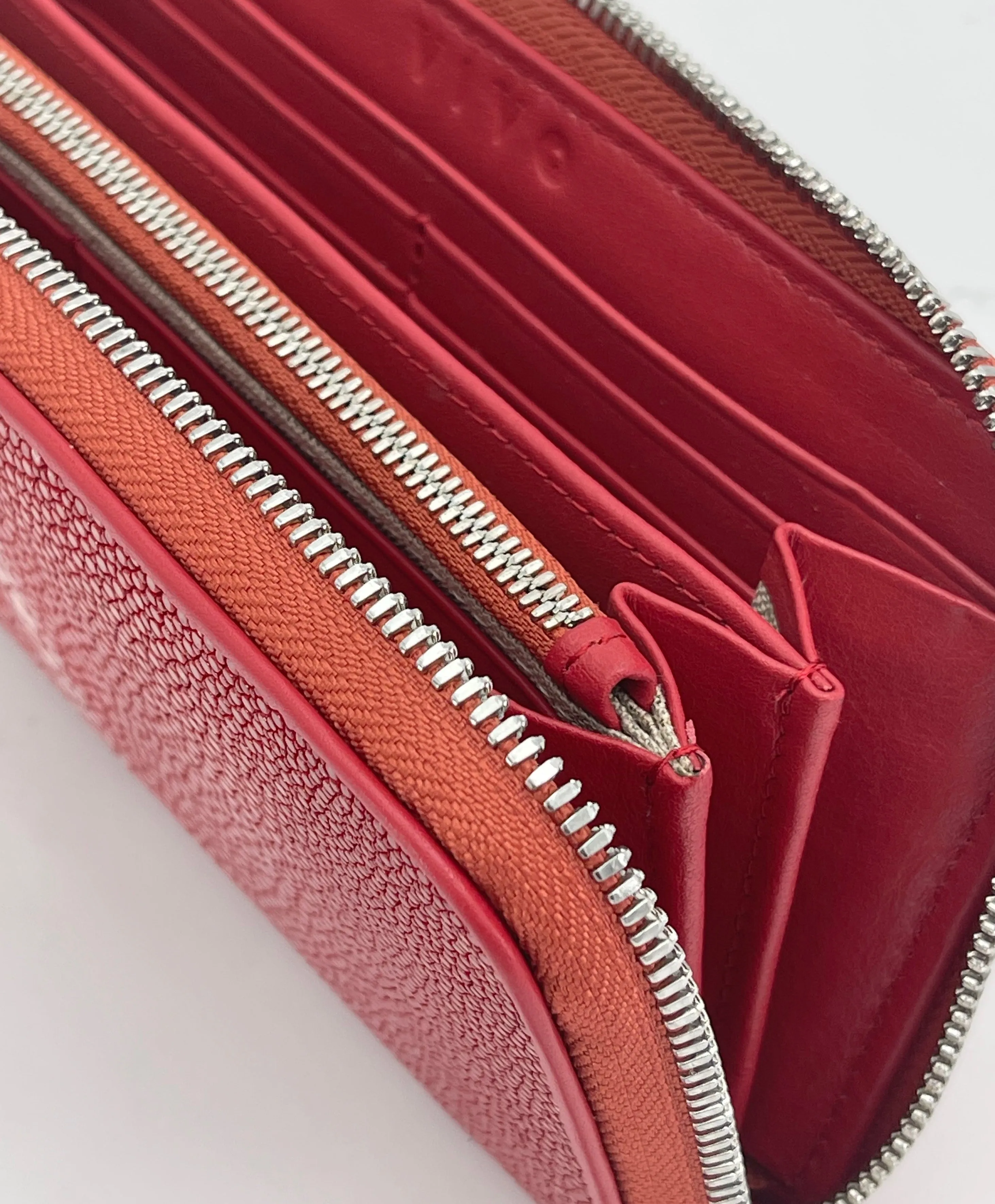 Cora Classic Shagreen Zip Around Wallet