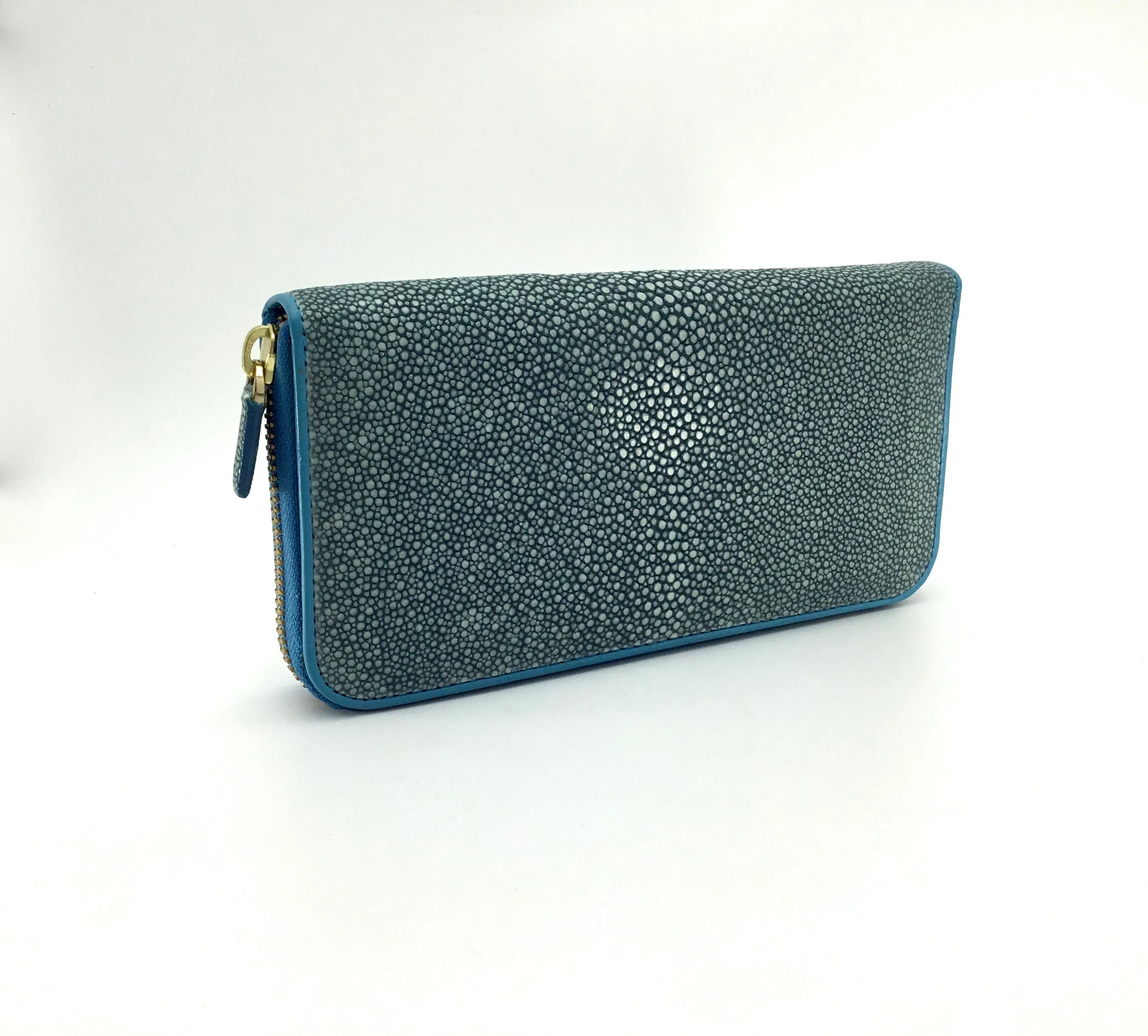 Cora Classic Shagreen Zip Around Wallet