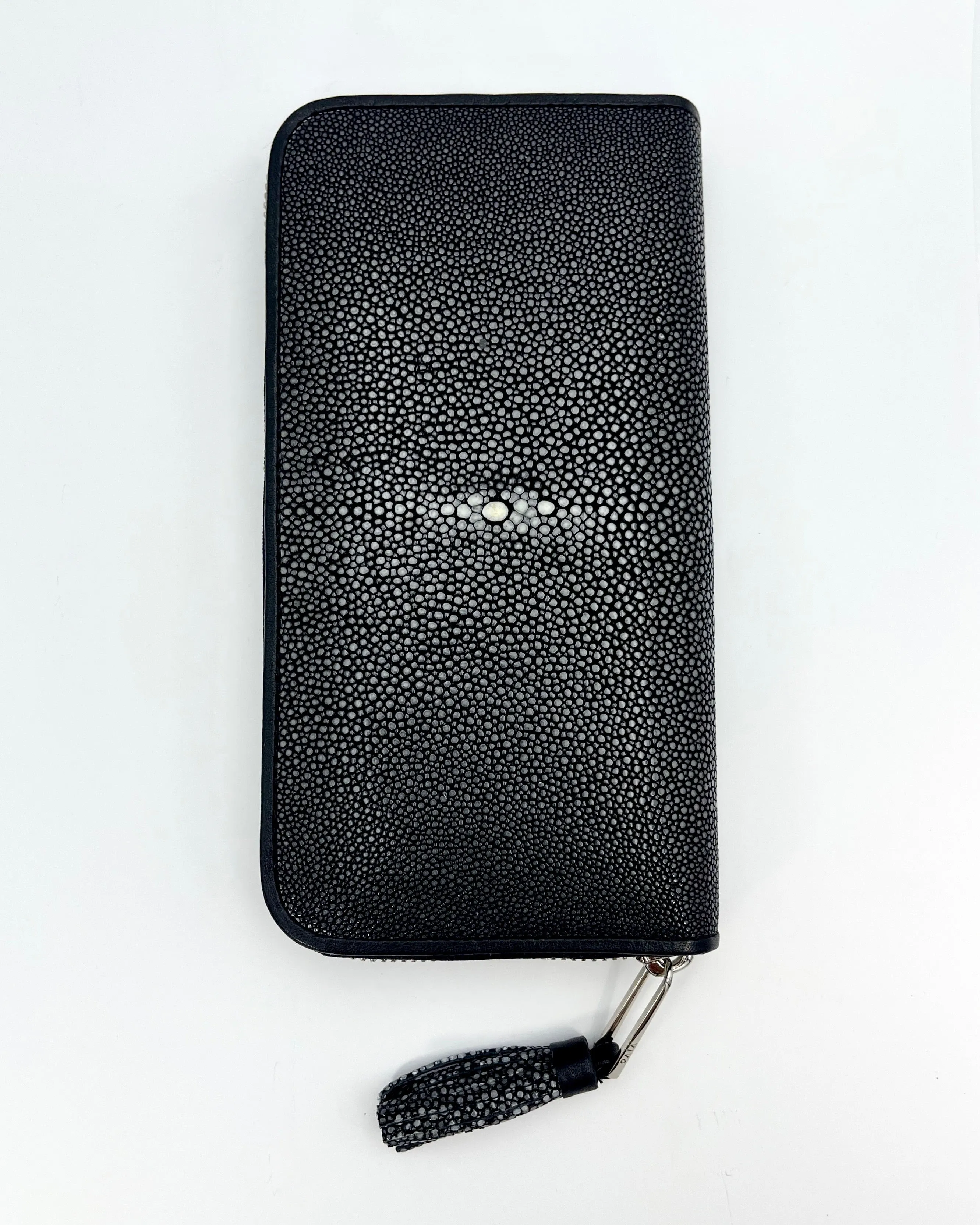 Cora Classic Shagreen Zip Around Wallet