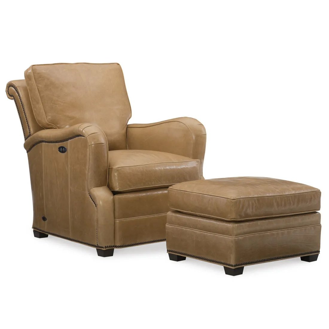 Crawford Leather Tilt Back Chair