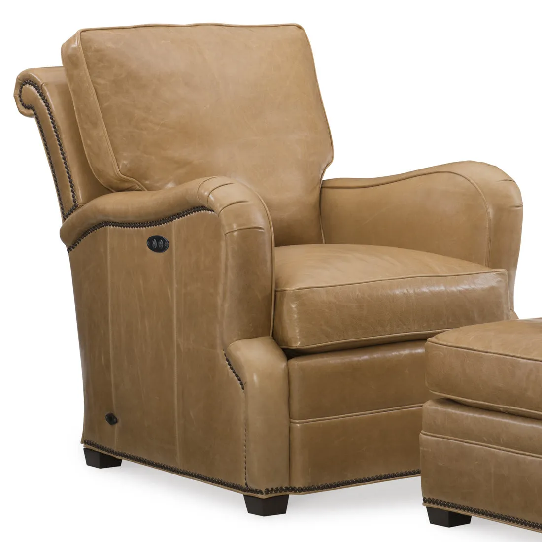 Crawford Leather Tilt Back Chair