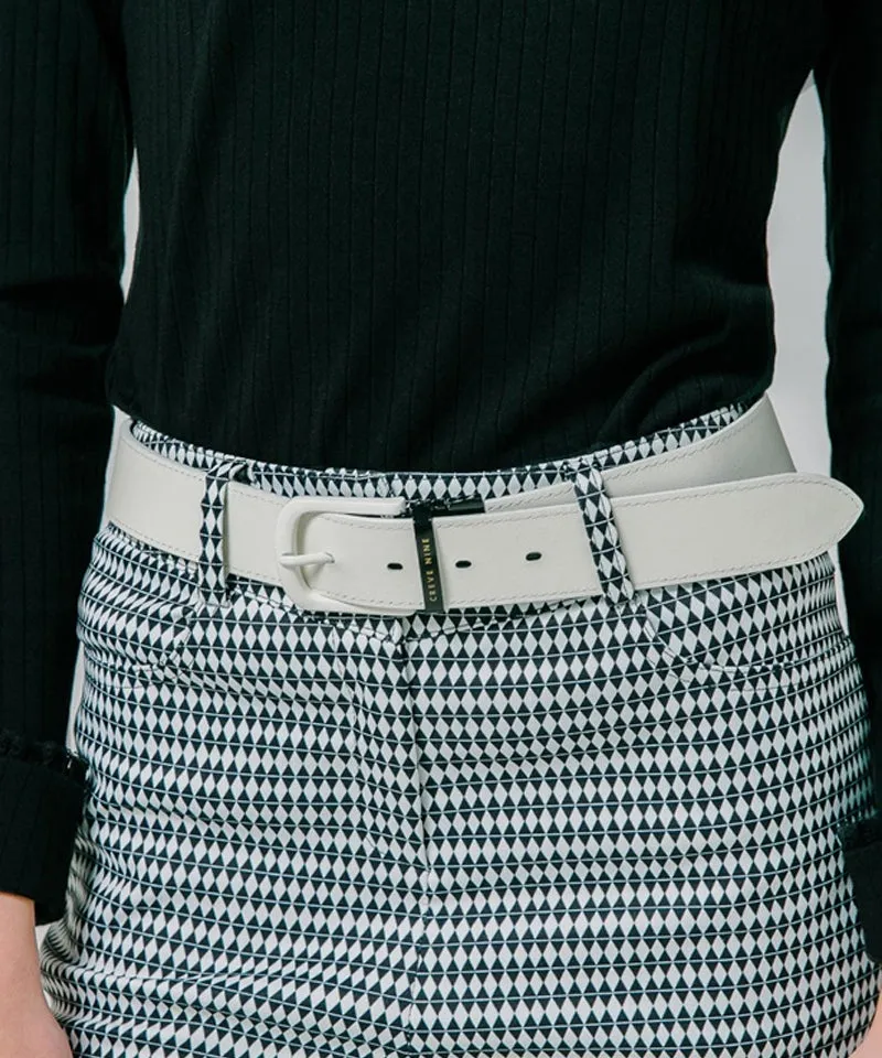 CREVE NINE: Reversible Women's Belt - Black