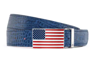 Crocodile Blue Belts