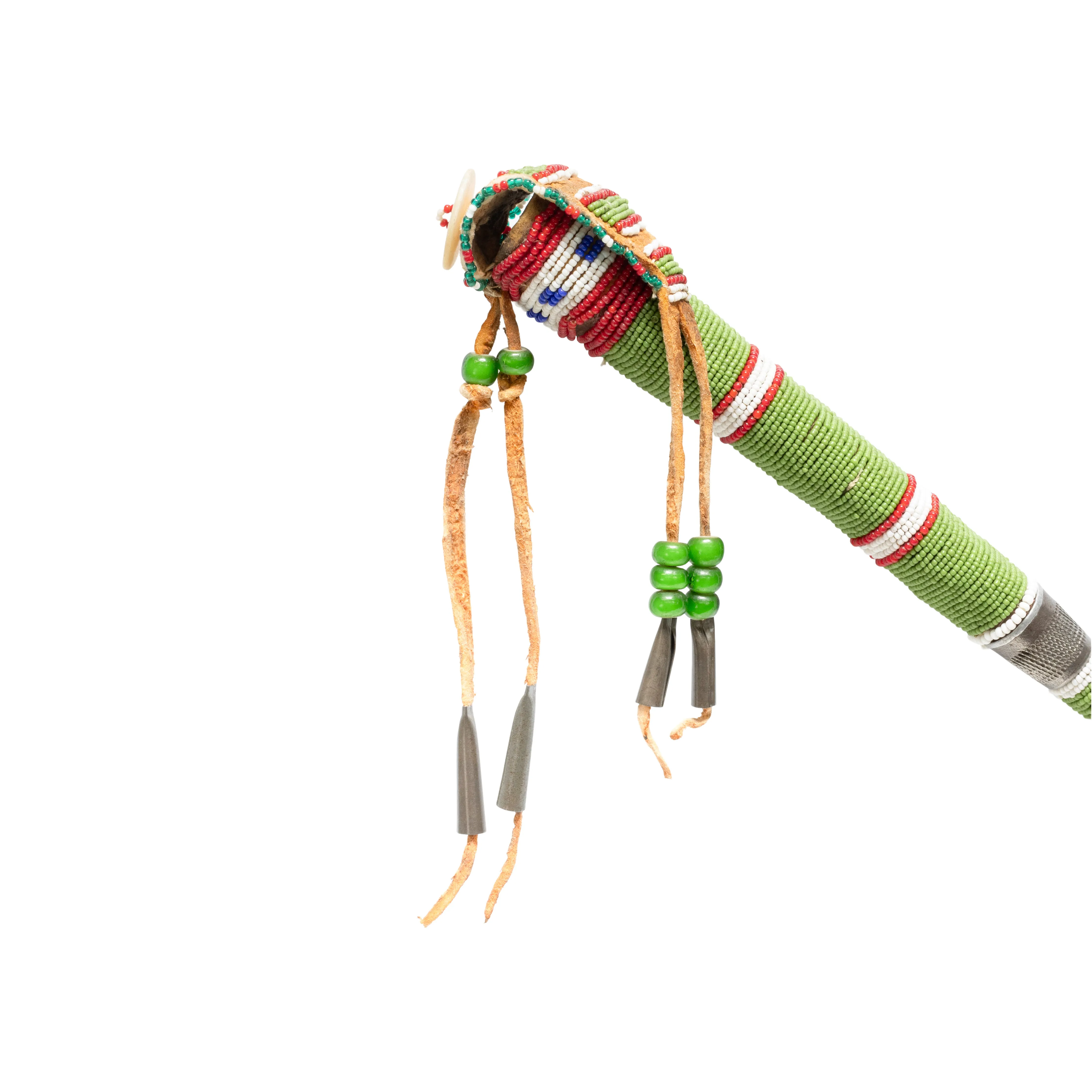Crow Beaded Awl Case