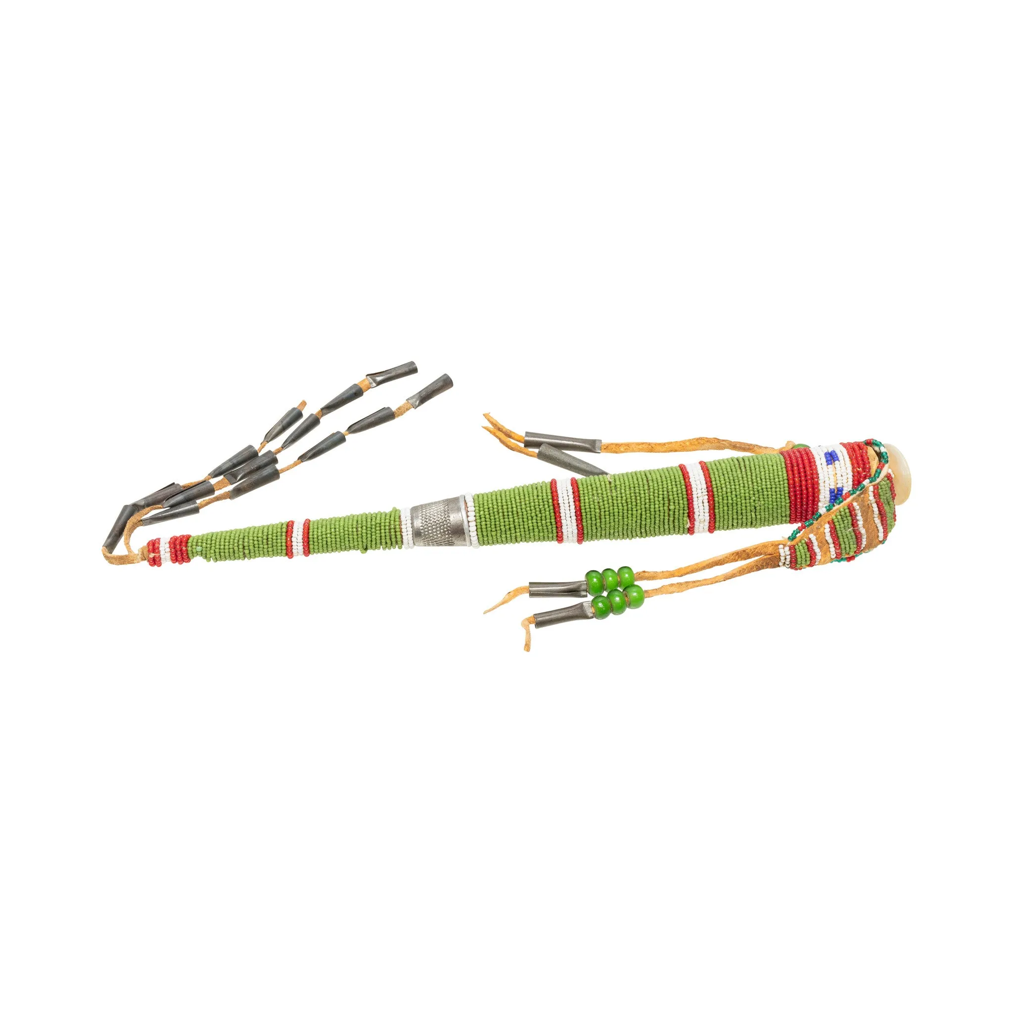 Crow Beaded Awl Case