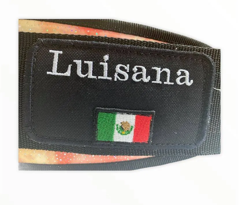 Custom-Competition Belt  FXT / Gold Sparkley