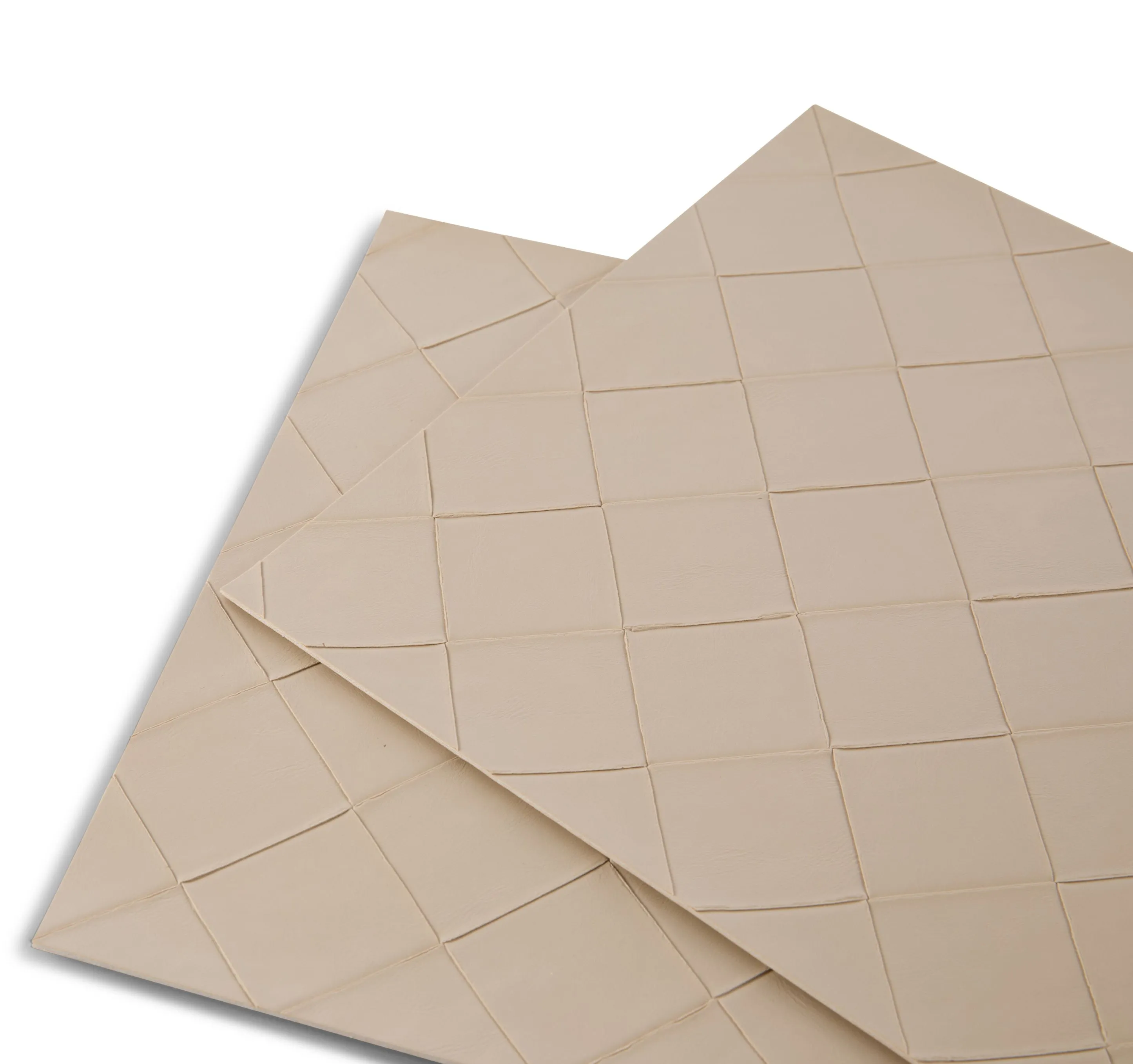 Dainty Home Modena Premium Vegan Leather Reversible 2 Pattern 12" x 18" Rectangular Placemat Set Of 4