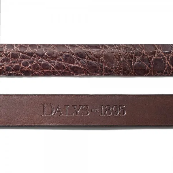 Dalys 1895 Brown Alligator Belt