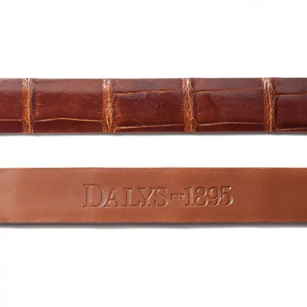 Dalys 1895 Cognac Alligator Belt