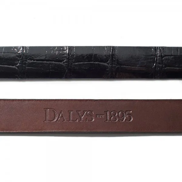 Dalys1895 Black Alligator Belt