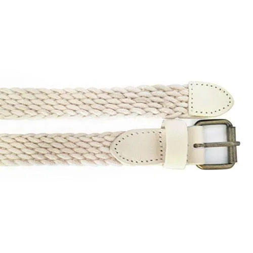 DANNY - Casual Cream Cotton Webbing Belt