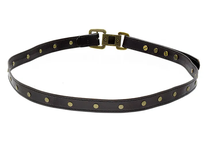 Dark Brown Half inch adjustable belt
