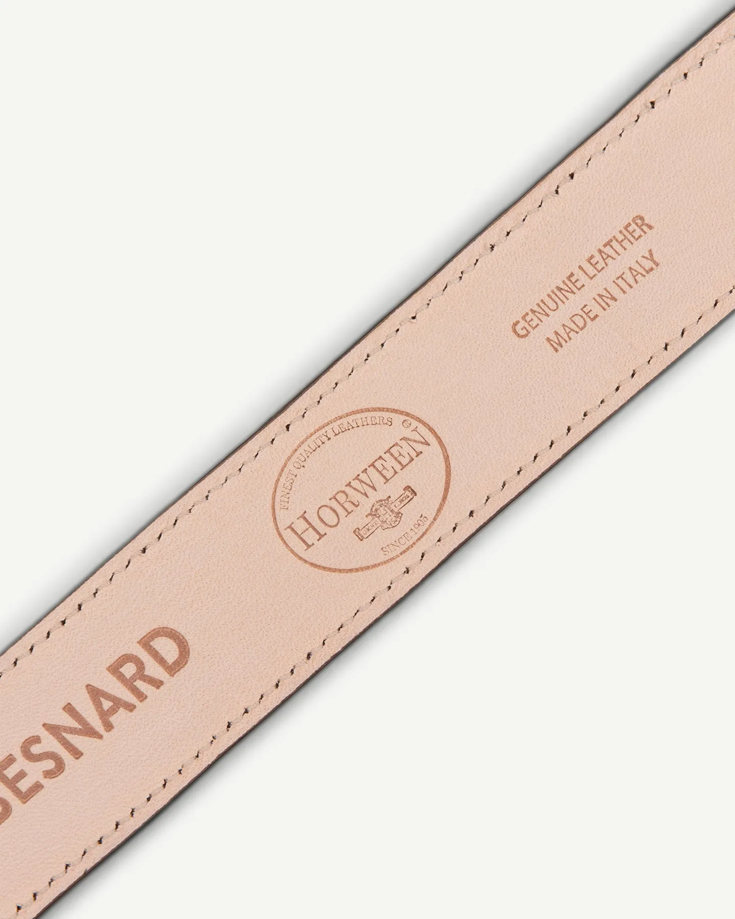 Dark Brown Leather Dress Belt