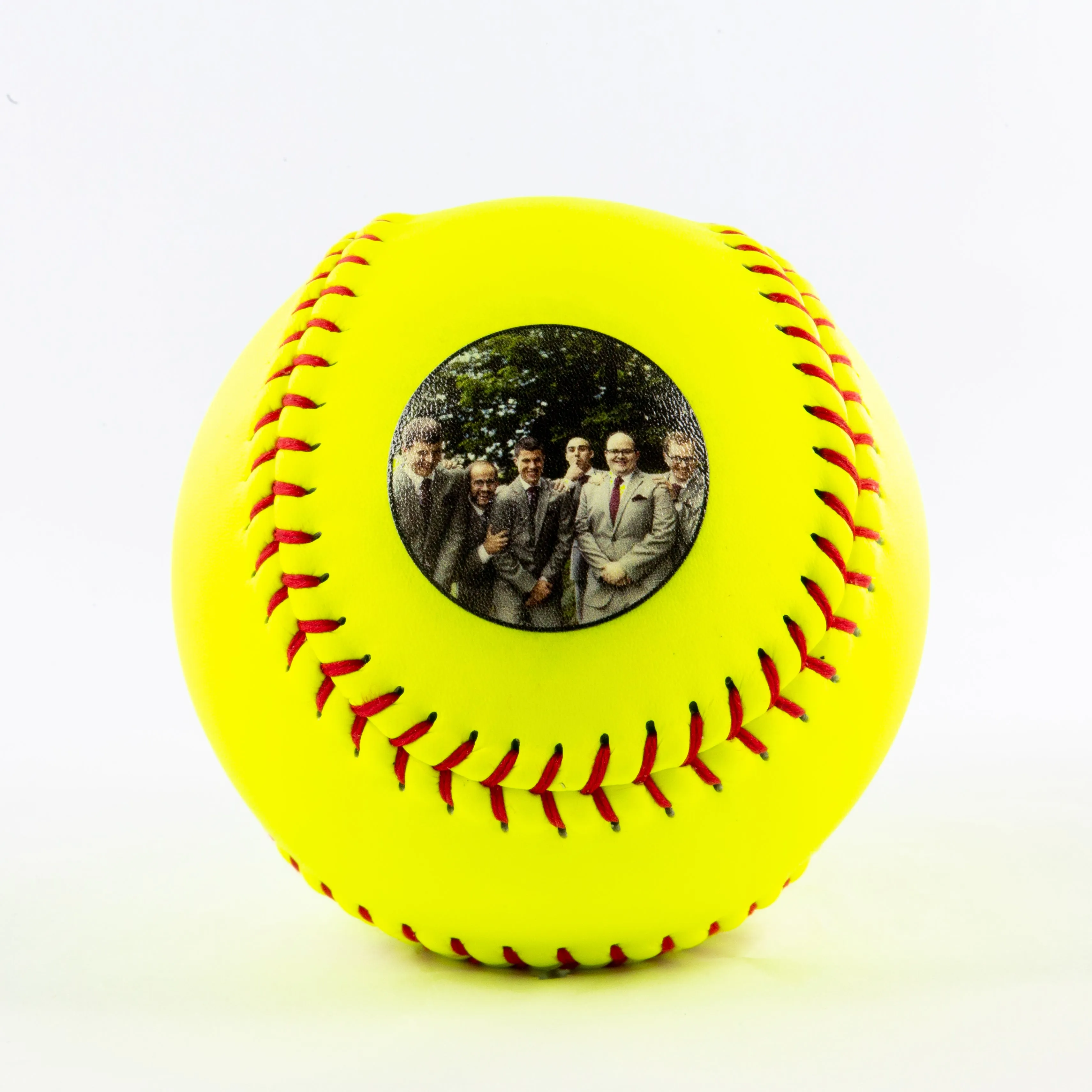 Decorative Name & Wedding Party Role, Printed Softball