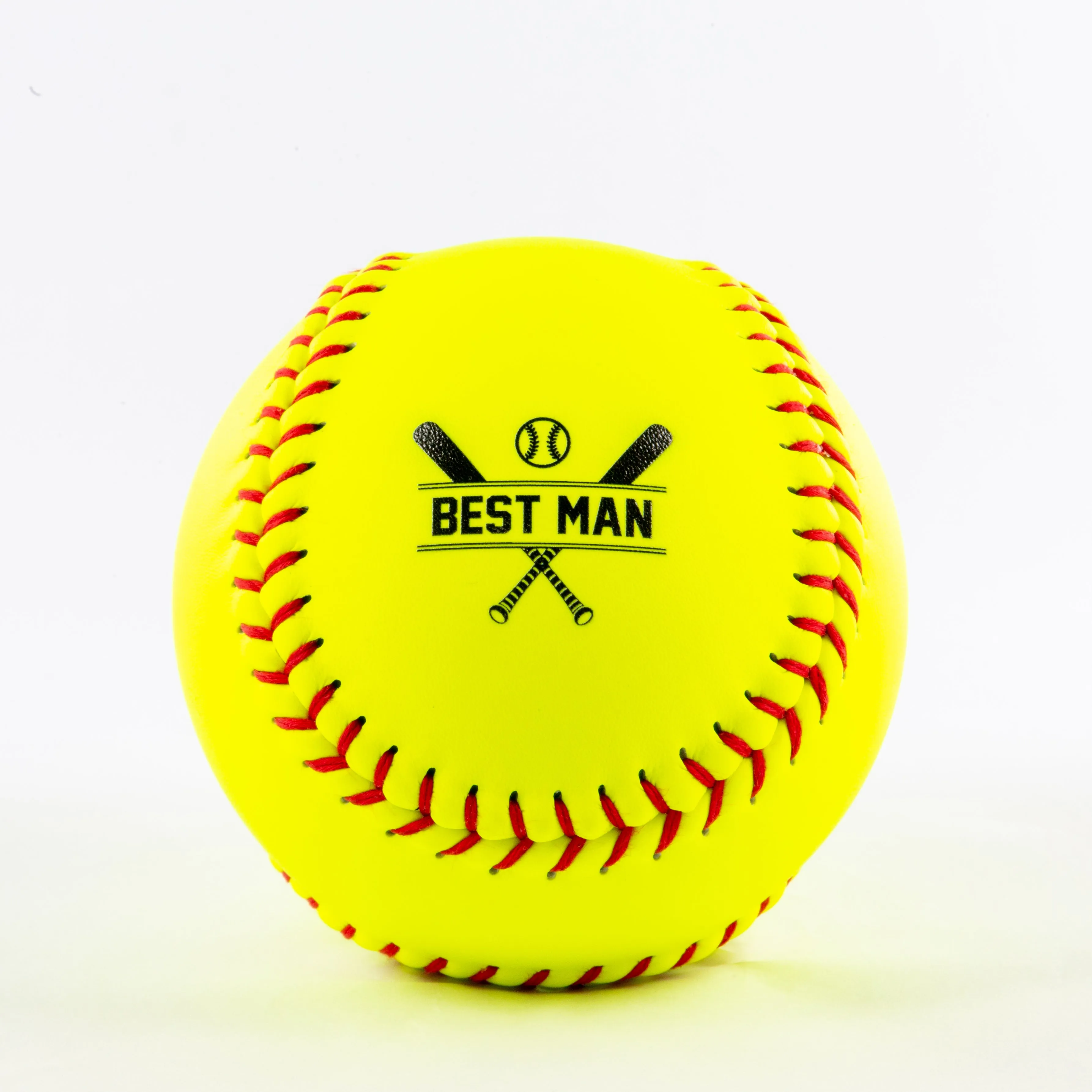 Decorative Name & Wedding Party Role, Printed Softball