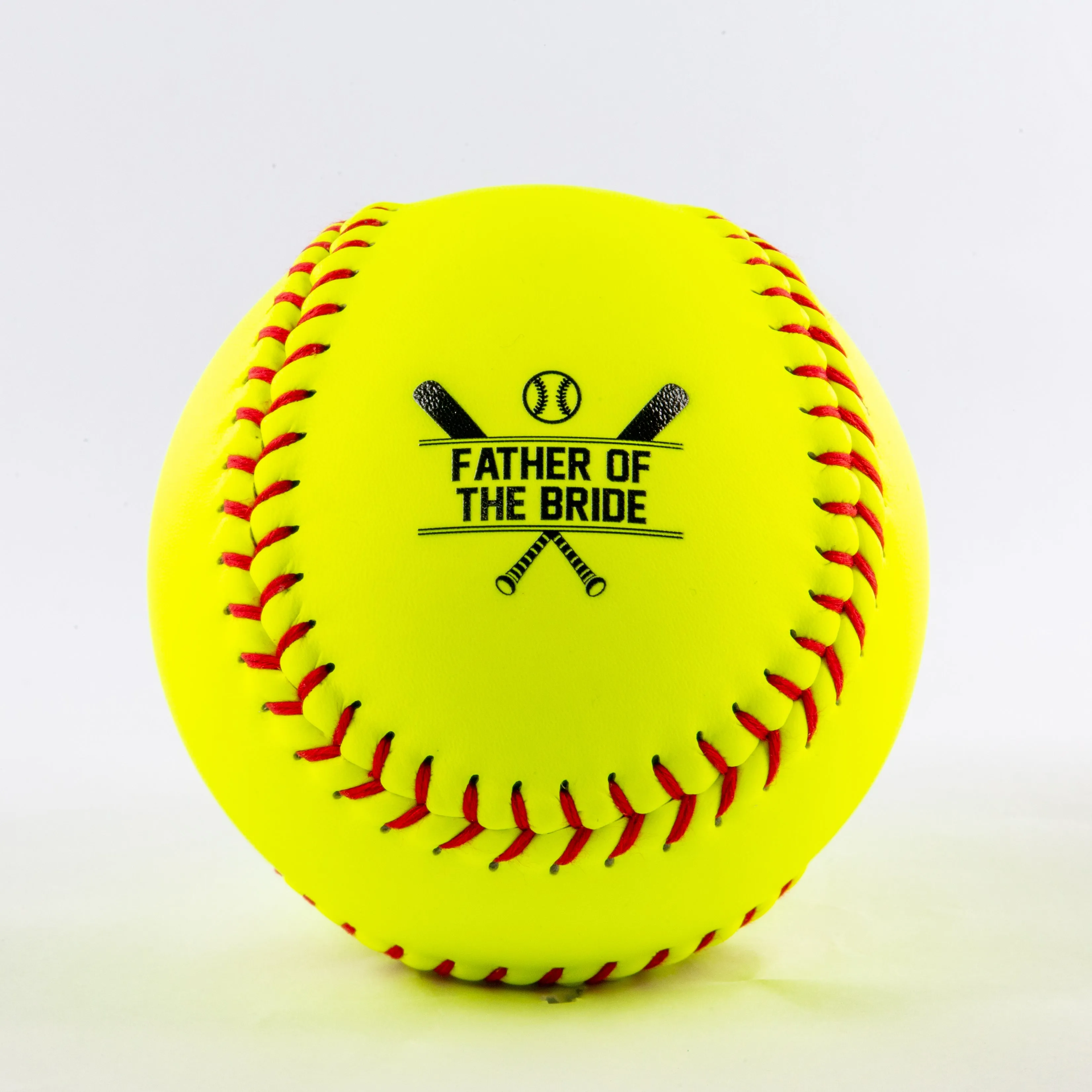 Decorative Name & Wedding Party Role, Printed Softball